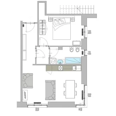 Lägenhet Moon House Monza